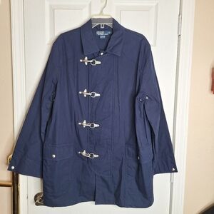 Polo Ralph Lauren VTG fireman/nautical blue jacket silver lobster claw buckles